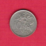 TRINIDAD & TOBAGO   10 CENTS 1975 (KM # 27) - Trinidad En Tobago