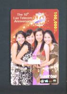 LAOS  -  Remote Phonecard As Scan - Laos