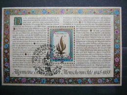 Human Rights # United Nations UN Vienna Austria 1988 Used #Mi. 88 Block4 - Gebraucht