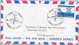 N.A.T.O.  - O.T.A.N.  - N.A.V.O.  Enveloppe Souvenir 20.04.1974  Bruxelles  1110  Brussel - Storia Postale