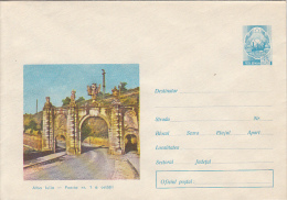 35493- ALBA IULIA ANCIENT FORTRESS GATE NR 1, ARCHAEOLOGY, COVER STATIONERY, 1971, ROMANIA - Archäologie