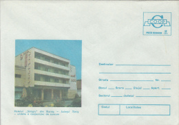 35516- BUZIAS- SILAGIU HOTEL, TOURISM, COVER STATIONERY, 1982, ROMANIA - Hotel- & Gaststättengewerbe