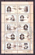 Kyrgyzstan 2003 Y History Famous Persons Mi No 333-42 Minisheet MNH - Kirghizistan