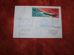 Kerguelen Port Aux Français 15  1   1999  Marion Dufresne Antares 4  Enveloppe Ayant Voyagé - Covers & Documents