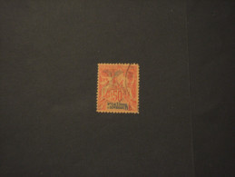 NOUVELLE CALEDONIE - 1903 CINQUANTENARIO 50 C., Soprast. - TIMBRATO/USED - Gebraucht