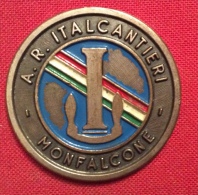 MEDAGLIA   MONFALCONE A.R.ITALCANTIERI - 35 ANNIVERSARIO DELLA LIBERAZIONE 1980   - D. 3,5 Cm - Professionnels/De Société