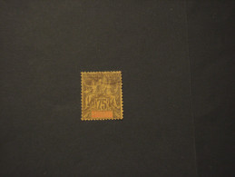 NOUVELLE CALEDONIE - 1892 PITTORICA 75 C. - TIMBRATO/USED - Gebraucht