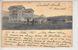 GIMEL - GRAND HOTEL ET CHAPELLE - ANIMEE - DOS UNIQUE -  ( Sans Le Timbre) - Gimel