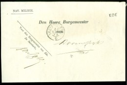 POSTHISTORIE * HANDGESCHREVEN GETUIGSCHRIFT Uit 1886 Van LANGSTEMPEL NIEUW-HELLEVOET Naar OUDENHOORN  (10.359) - Covers & Documents