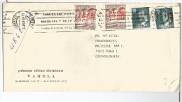 MADRID CC CON MAT URGENTES SELLOS HOSPITAL CARIDAD SEVILLA AL DORSO LLEGADA - Eilbriefmarken