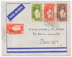 LETTRE DE DAKAR PRINCIPAL OBL DAGUIN PAR AVION POUR PARIS - Covers & Documents