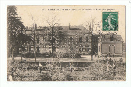 SAINT SAUVEUR - 89 - LA MAIRIE , ECOLE DE GARCONS - Saint Sauveur En Puisaye