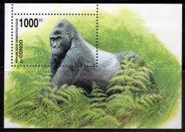 R.D.CONGO - 2002 -  BLOC N° 207 -  GORILLES - Mint/hinged