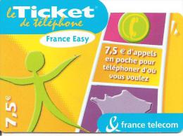 TICKET° TELEPHONE-7.5€-PU87a-EN POCHE VIOLET-Série Z--30/04/2005-GRATTE-T BE- - Billetes FT