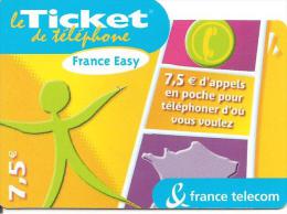 TICKET° TELEPHONE-7.5€-PU87a-EN POCHE VIOLET-Série Z--30/04/2005-GRATTE-T BE- - FT