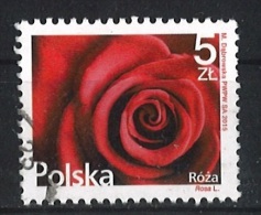 POLAND 2015 Flora – Flowers And Fruits; Rose (Rosa L.) Postally Used MICHEL # 4789 - Gebruikt