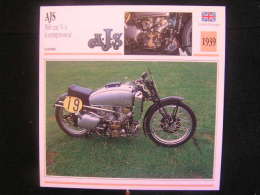 AP2 / Sports, Moto, AJS,  500 Cm3 - V4 à Compresseur  ( Course ) - Grande-Bretagne 1939 - Sport