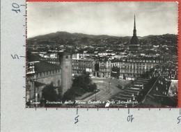 CARTOLINA VG ITALIA - TORINO - Panorama Piazza Castello E Mole Antonelliana - 10 X 15 - ANN. 1955 - Mole Antonelliana