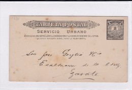 Tarjeta Postal, Servicio Urbano 1886 - Postal Stationery
