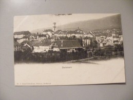 A351.  CPA. SUISSE. JURA. Delémont.  Beau Plan . Ecrite & Voyagée 1901 - Delémont