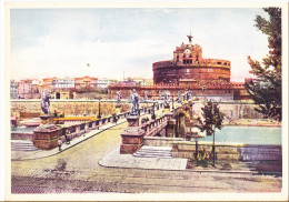 CARTOLINA ILLUSTRATA    ROMA - PONTE A CASTEL S. ANGELO     NON  VIAGGIATA - Ponts