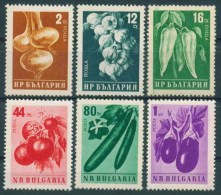 BULGARIA 1958 FLORA Plants VEGETEABLES - Fine Set MNH - Légumes