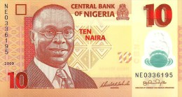 NIGERIA 10 NAIRA RED MAN FRONT WOMAN BACK POLYMER DATED 2009 P.39 UNC READ DESCRIPTION!! - Nigeria