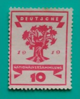 ALEMANIA 1919. NUEVO SIN GOMA (*) - Unused Stamps