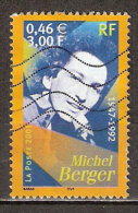 Timbre France Y&T N°3395 (03) Obl. Michel Berger. 3,00 F (0,46 €).  Multicolore. Cote 1,60 € - Georgia