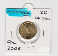 MOZAMBICO   20 CENTAVOS   ANNO 2006 FDC - Mozambique