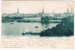 D5845      HAMBURG : Blick Auf Lombardsbrücke  Und Stadt - Mitte