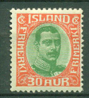 Iceland. 1920.  Nr.  93, MH - Ongebruikt