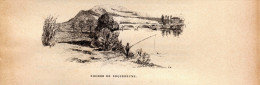 1896 - Gravure Sur Bois - Roquebrune-sur-Argens (Var) - Vue Générale - FRANCO DE PORT - Ohne Zuordnung