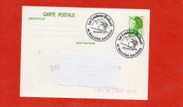 VALLOIRE-GALIBIER (SAVOIE) : CYCLISME Oblitération Temporaire 1988 ""La Louison BOBET" Sur Entier CARTE POSTALE - Cycling