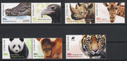Australien 2012 Zoo Tiere Animals Tiger Mi# 3817-23 ** MNH - Mint Stamps