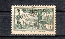 Côte-d'Ivoire YT 124 Obl : Baobab , élevage - 1936 - Used Stamps