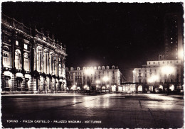 CARTOLINA   TORINO - PIAZZA CASTELLO - PALAZZO MADAMA    VIAGGIATA 1951 - Palazzo Madama