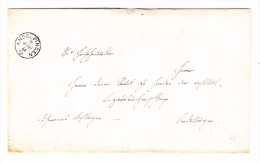 Heimat ZH ANDELFINGEN 6.6.1855 Fingerhut Stempel Auf Brief - Cartas & Documentos