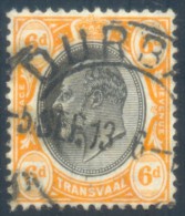 Transvaal 1905. 6d (wmk MCA) INTERPROVINCIAL. SACC 272, SG 266. - Transvaal (1870-1909)