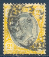 Transvaal 1904. 2sh Black And Yellow (wmk MCA). SACC 274, SG 268. - Transvaal (1870-1909)