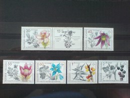 BULGARIA 1991 FLORA Flowers RARE CURABLE PLANTS - Fine Set MNH - Geneeskrachtige Planten