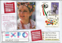 POLAND/POLOGNE. UNIVERSAL EXPO MILANO 2015. .letter From The Polish Pavilion,with Official Stamp EXPO - Andere & Zonder Classificatie