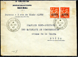 ALGERIE - N° 236 (2) / LETTRE OBL. " SEMAINE DE LA RESISTANCE / ALGER LE 15/11/1947 " - SUP - Covers & Documents