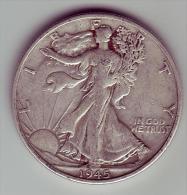 - USA - Etats Unis - Half Dollar Liberty  1945 S. - 1916-1947: Liberty Walking (Libertà Che Cammina)