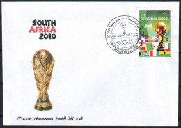 ARGELIA 2010 - FDC - World Cup South Africa Coupe Du Monde De Football - Afrique Du Sud 2010 Football  Soccer - 2010 – África Del Sur