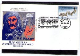 Robert Peary At North Pole 75 Years  -  Alba Iulia  1984 - Polar Explorers & Famous People