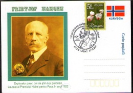 Fridtjof Nansen Nobel Prize In Peace 1922 -  Turda 2011 - Esploratori E Celebrità Polari
