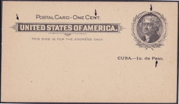 1899-EP-113. CUBA. US OCCUPATION. 1899. Ed.39. POSTAL STATIONERY. IMPRESO DE PARTIDO POLITICO SIN RELLENAR. - Briefe U. Dokumente