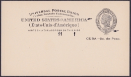 1899-EP-115. CUBA. US OCCUPATION. 1899. Ed.40. ENTERO POSTAL. POSTAL STATIONERY. POSICIONES MARCADAS. - Brieven En Documenten