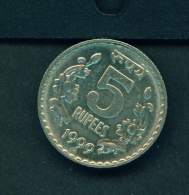 INDIA  -  1999  5r  Circulated Coin - India